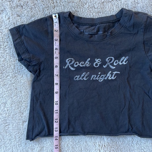 Prince Peter Collection | Black Rock & Roll Distressed Tee | L - Picture 12 of 12